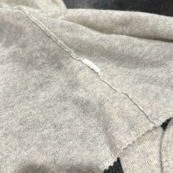 Minnie Rose Womens Heather Gray Cashmere Open Front Duster Cardigan Size XS GUC - Picture 4 of 7